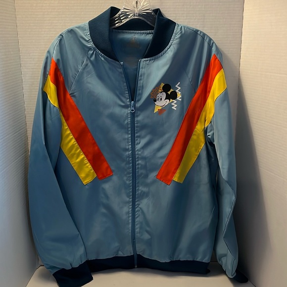 Disney Jackets & Blazers - Disney Parks Exclusive Mickey Mouse blue Retro Windbreaker Unisex Size SM RARE